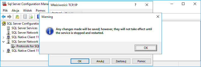 Konfiguracja bazy danych